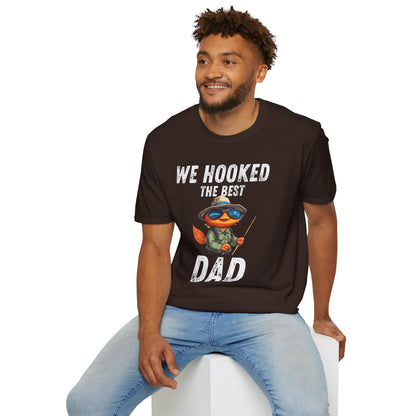 “WE HOOKED THE BEST DAD” Softstyle T-Shirt