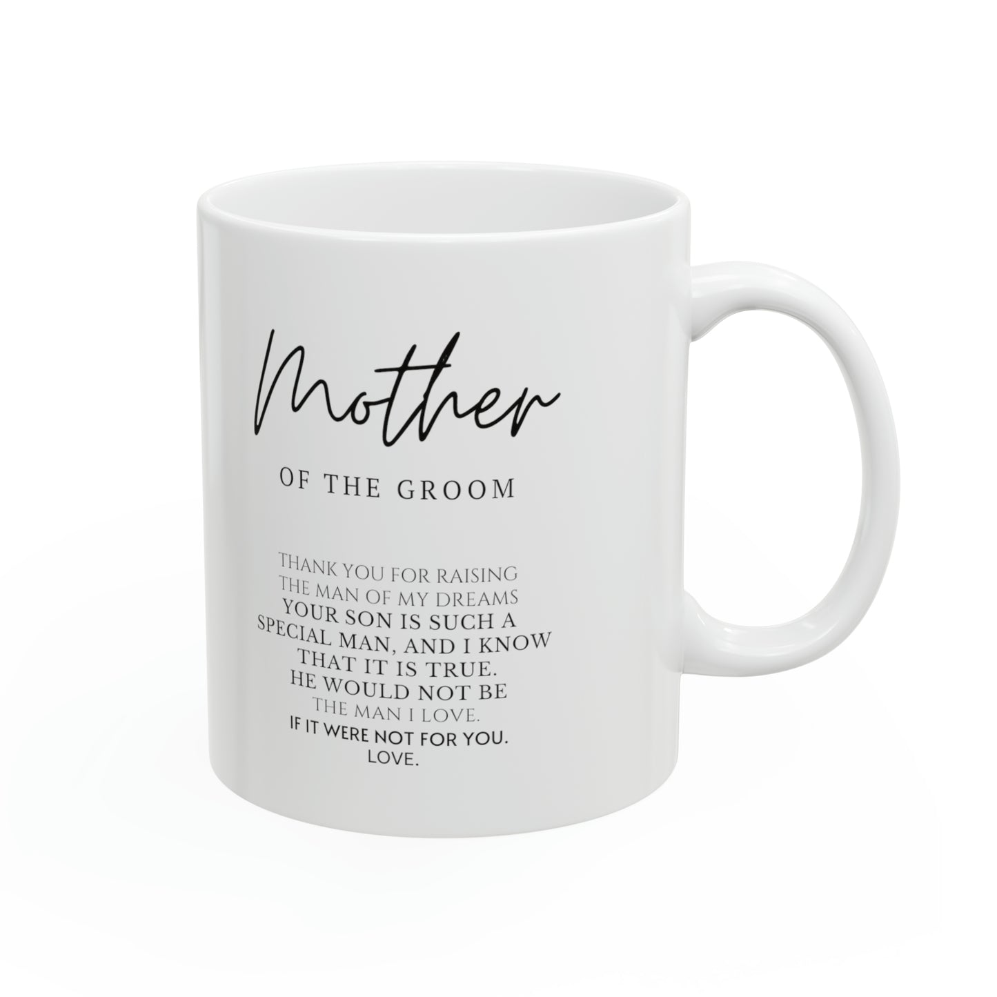 “Mother Of The Groom” Ceramic Mug