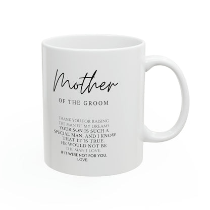 “Mother Of The Groom” Ceramic Mug