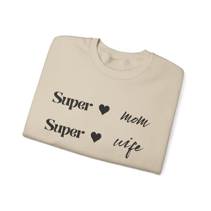 “SUPER MOM” Crewneck Sweatshirt