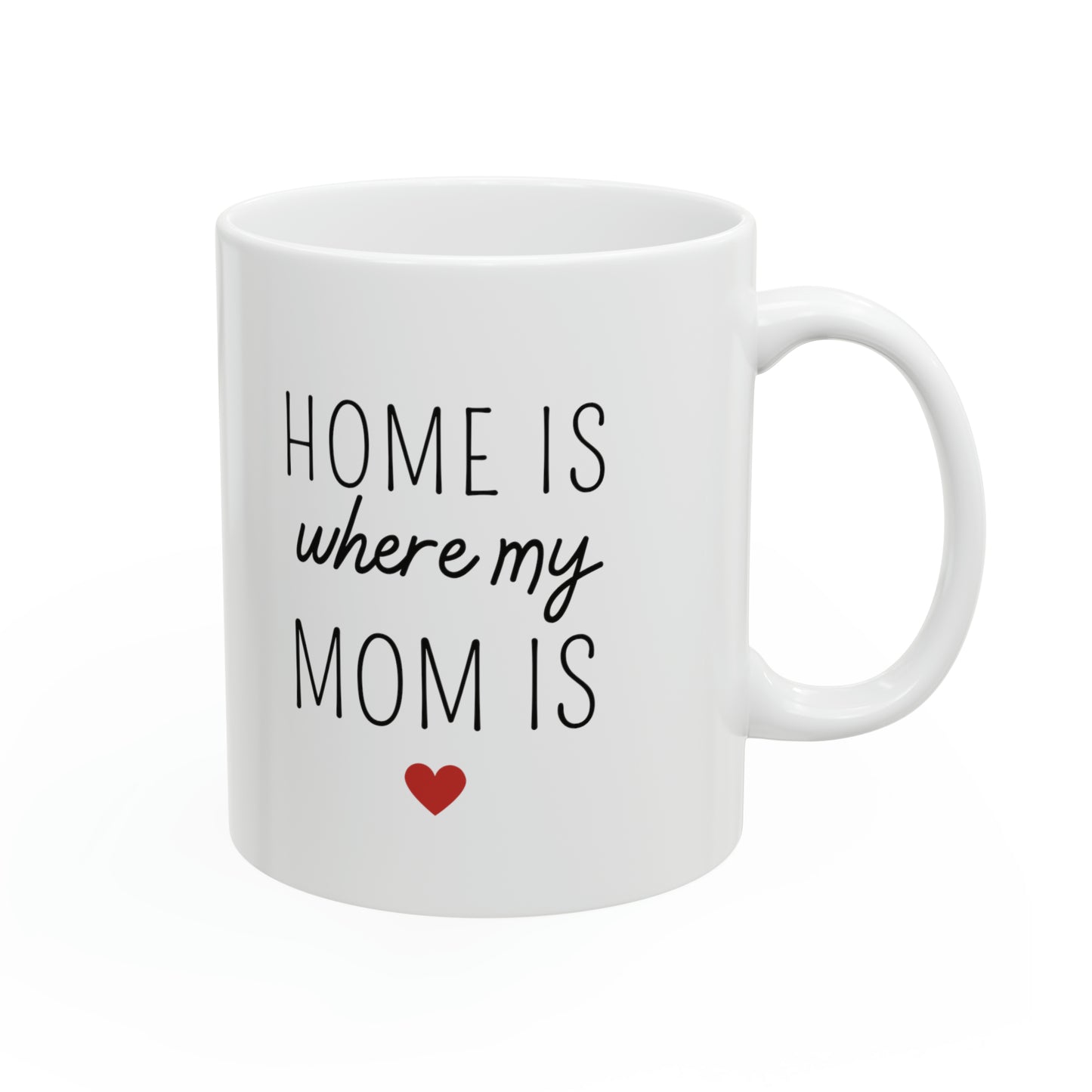 “HOME IS where my MOM IS” Ceramic Mug