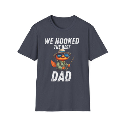 “WE HOOKED THE BEST DAD” Softstyle T-Shirt