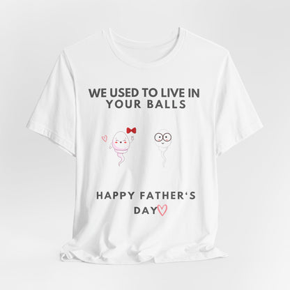 “HAPPY FATHER'S DAY” Jersey Short Sleeve Tee