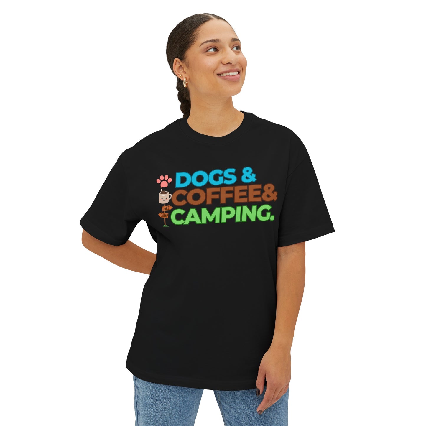 Dogs Coffee Camping Shirt, Camping Birthday Gift Tee, Dog Lover Shirt, Camper T-Shirt, Adventure Shirt, Vacation Shirt, Camping And Drinking