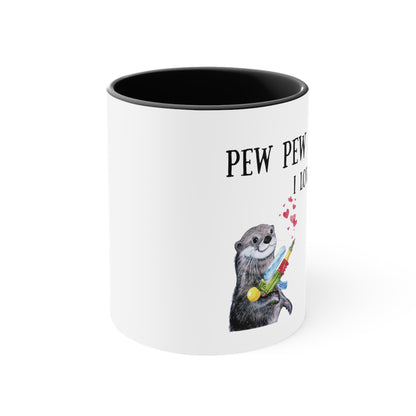 “Pew Pew Pew” Accent Coffee Mug