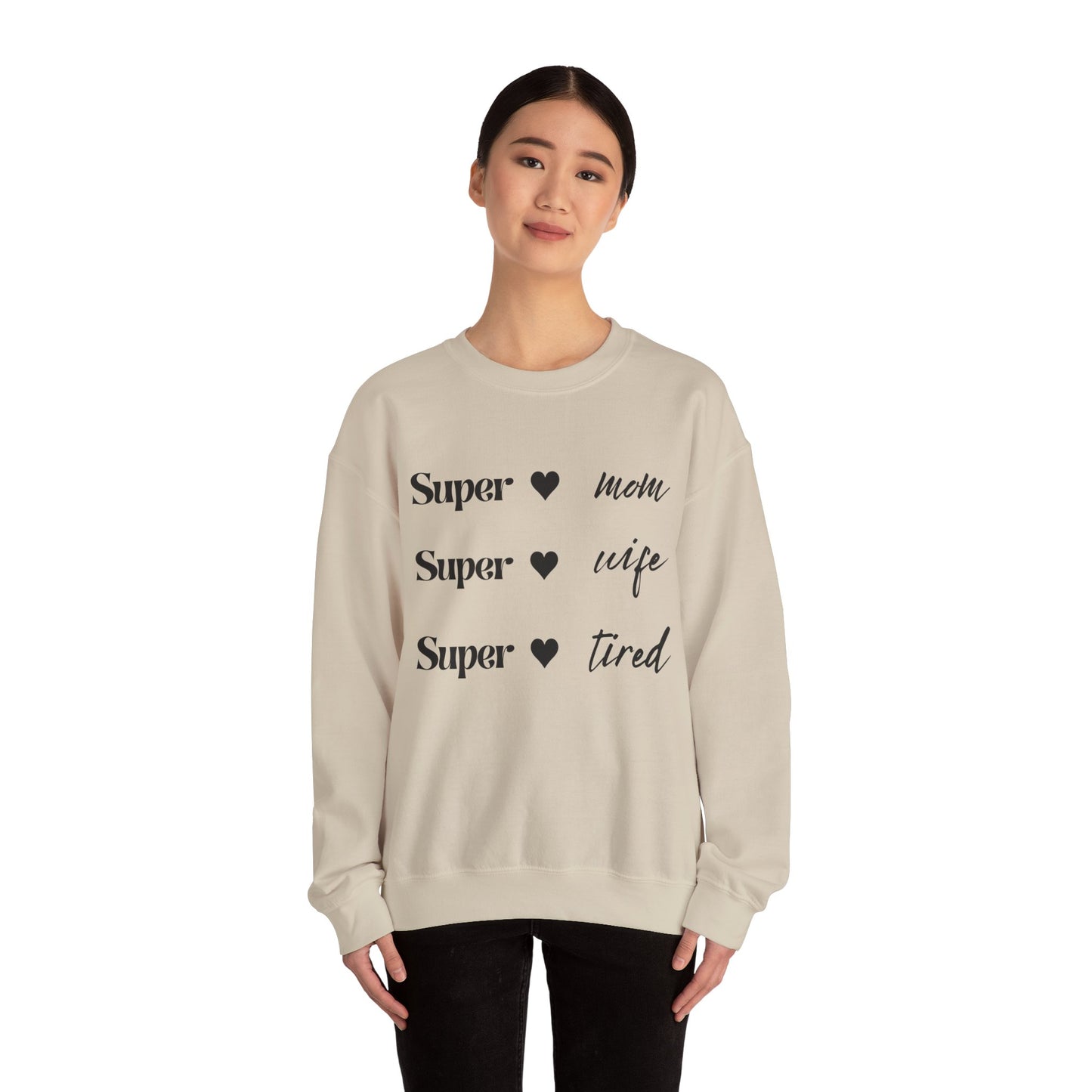 “SUPER MOM” Crewneck Sweatshirt