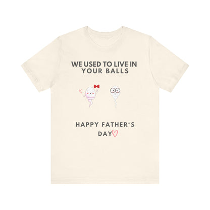 “HAPPY FATHER'S DAY” Jersey Short Sleeve Tee
