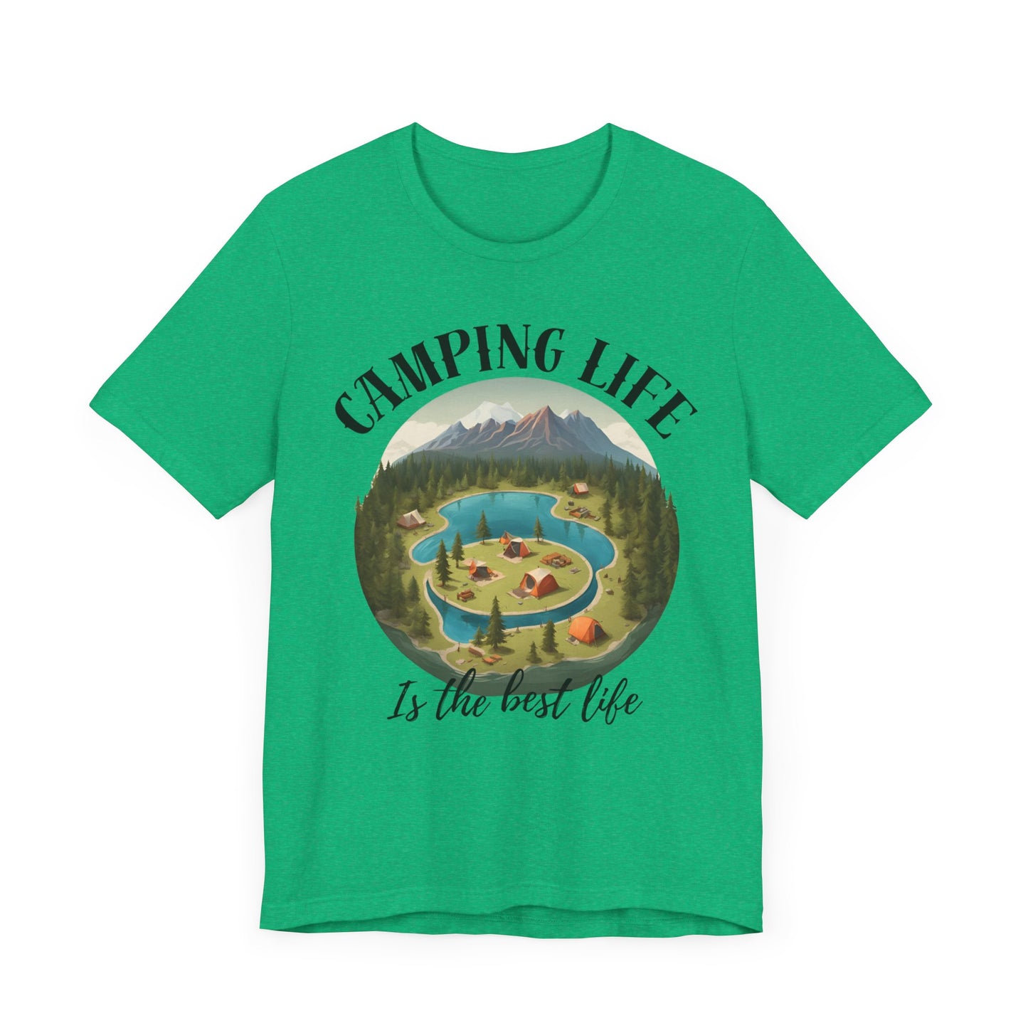 Camping Life Caravan Shirt, Sunset Mountain Camping Shirts, Summer Vacation Camping Gifts, Camp Lover Friends Matching Tee, Camping Tshirt