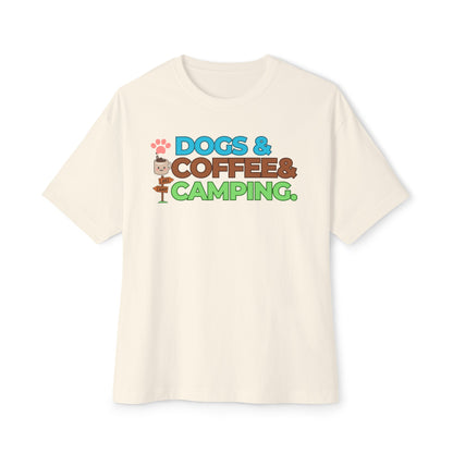 Dogs Coffee Camping Shirt, Camping Birthday Gift Tee, Dog Lover Shirt, Camper T-Shirt, Adventure Shirt, Vacation Shirt, Camping And Drinking
