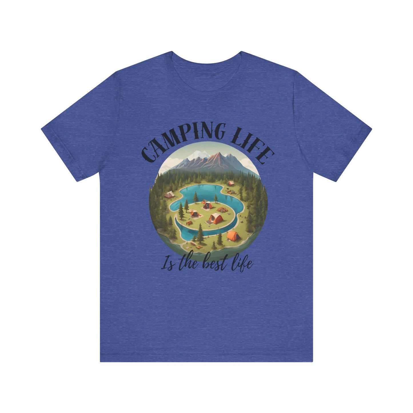 Camping Life Caravan Shirt, Sunset Mountain Camping Shirts, Summer Vacation Camping Gifts, Camp Lover Friends Matching Tee, Camping Tshirt