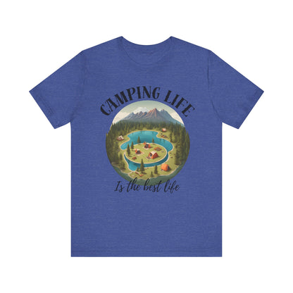 Camping Life Caravan Shirt, Sunset Mountain Camping Shirts, Summer Vacation Camping Gifts, Camp Lover Friends Matching Tee, Camping Tshirt