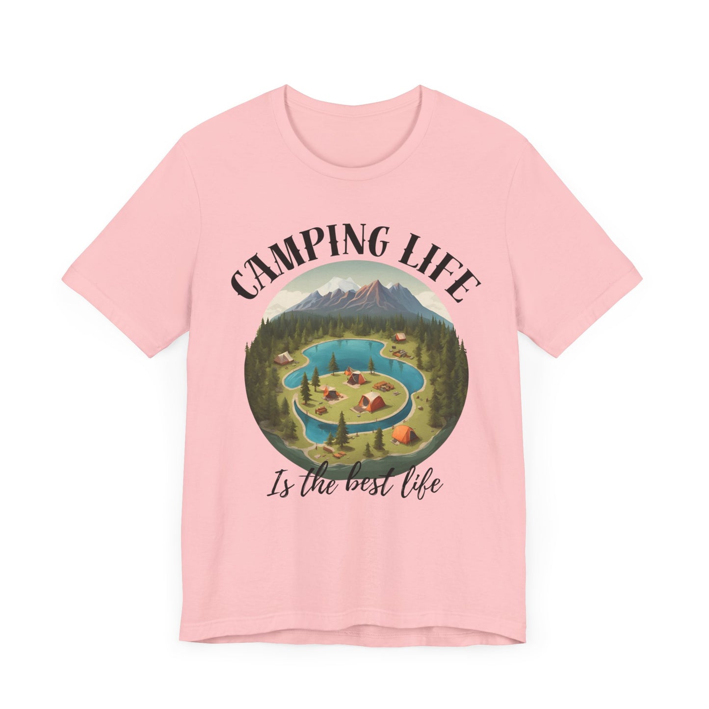 Camping Life Caravan Shirt, Sunset Mountain Camping Shirts, Summer Vacation Camping Gifts, Camp Lover Friends Matching Tee, Camping Tshirt