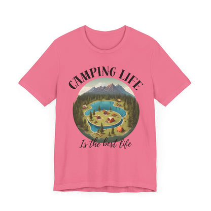 Camping Life Caravan Shirt, Sunset Mountain Camping Shirts, Summer Vacation Camping Gifts, Camp Lover Friends Matching Tee, Camping Tshirt