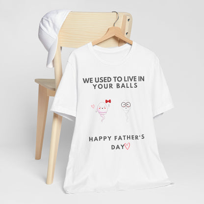 “HAPPY FATHER'S DAY” Jersey Short Sleeve Tee