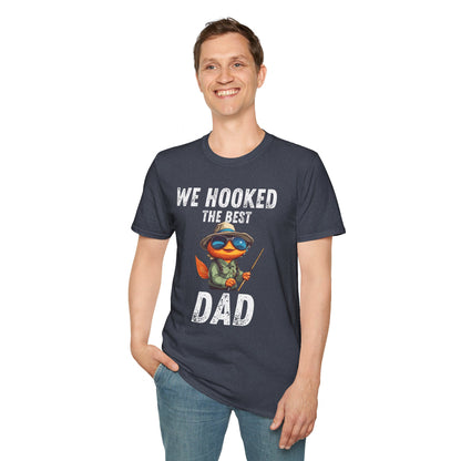 “WE HOOKED THE BEST DAD” Softstyle T-Shirt