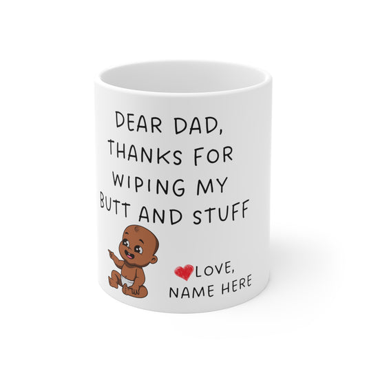 Personalized Fathers Day Gift From Daughter Custom Dad Mug From Son From Kids From Wife From Baby Girl Fathers Day Gag Gift Dad Mug