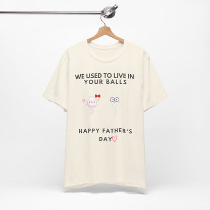 “HAPPY FATHER'S DAY” Jersey Short Sleeve Tee