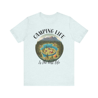 Camping Life Caravan Shirt, Sunset Mountain Camping Shirts, Summer Vacation Camping Gifts, Camp Lover Friends Matching Tee, Camping Tshirt