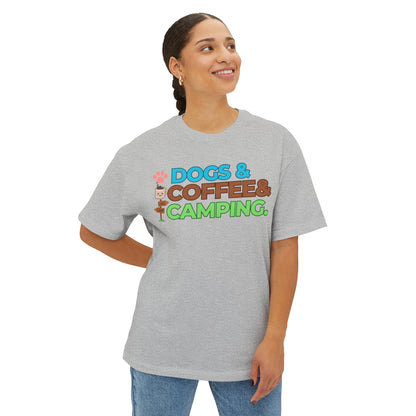 Dogs Coffee Camping Shirt, Camping Birthday Gift Tee, Dog Lover Shirt, Camper T-Shirt, Adventure Shirt, Vacation Shirt, Camping And Drinking