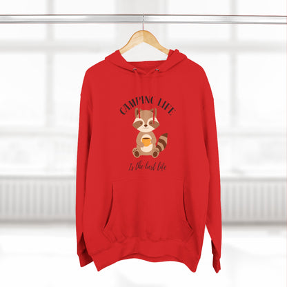 Three-Panel Fleece Hoodie Camping Life Caravan hoodie, Sunset Mountain Camping Shirts, Summer Vacation Camping Gifts, Camp Lover Friends Matching hoodie, Camping hoodie