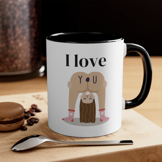 “I Love You” Accent Coffee Mug