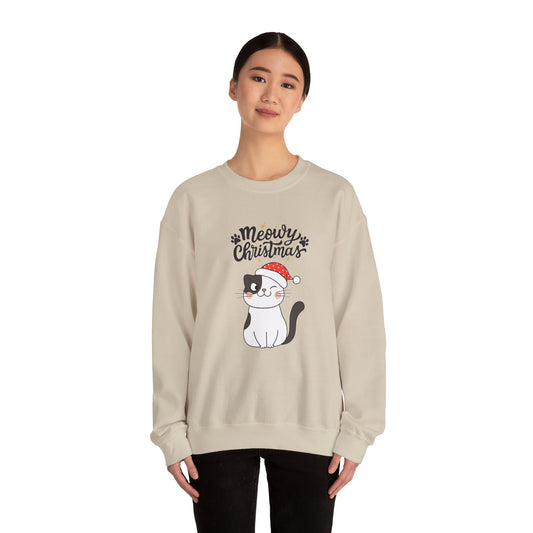 "Meowy Christmas" Crewneck Sweatshirt
