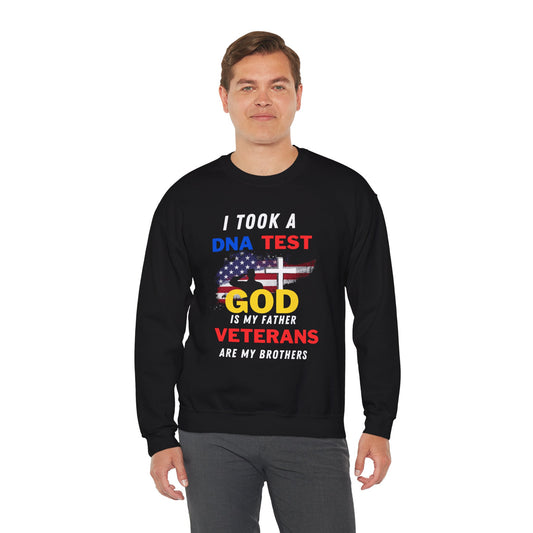 GOD IS MY FATHER Heavy Blend™ Crewneck Black Sweatshirt