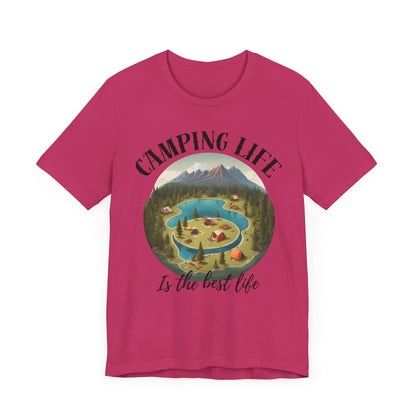 Camping Life Caravan Shirt, Sunset Mountain Camping Shirts, Summer Vacation Camping Gifts, Camp Lover Friends Matching Tee, Camping Tshirt