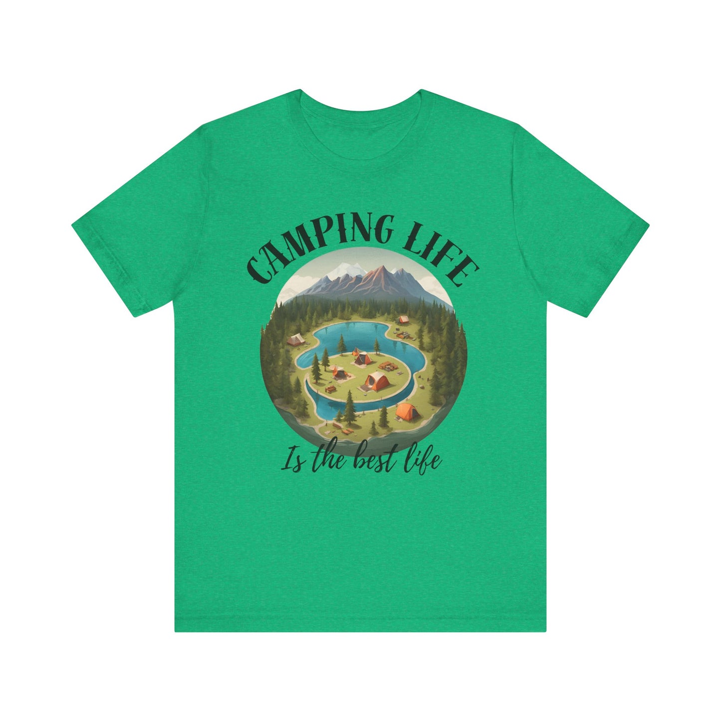 Camping Life Caravan Shirt, Sunset Mountain Camping Shirts, Summer Vacation Camping Gifts, Camp Lover Friends Matching Tee, Camping Tshirt