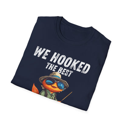 “WE HOOKED THE BEST DAD” Softstyle T-Shirt