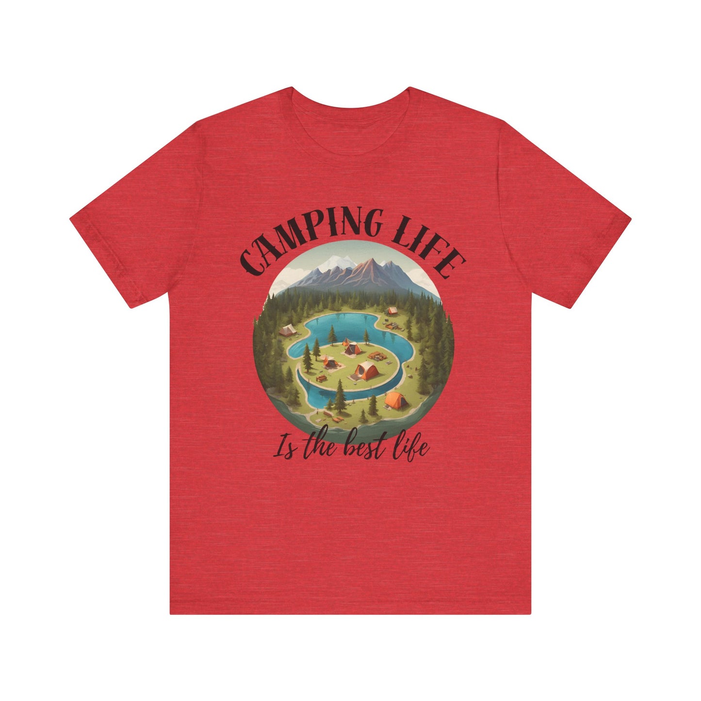 Camping Life Caravan Shirt, Sunset Mountain Camping Shirts, Summer Vacation Camping Gifts, Camp Lover Friends Matching Tee, Camping Tshirt
