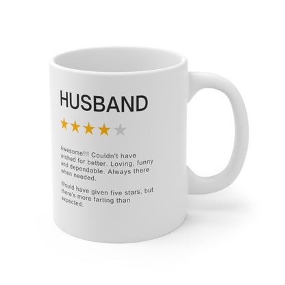 “Husband Rating” Ceramic Mug