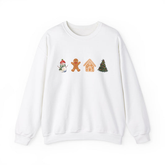 "Christmas Elements" Unisex Heavy Blend Crewneck Sweatshirt