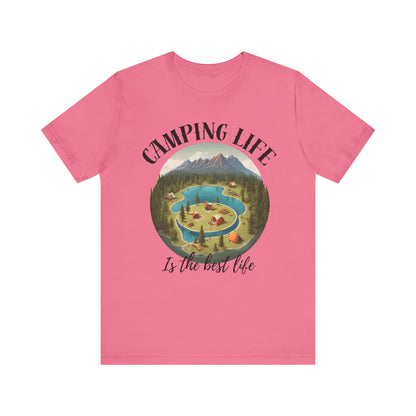 Camping Life Caravan Shirt, Sunset Mountain Camping Shirts, Summer Vacation Camping Gifts, Camp Lover Friends Matching Tee, Camping Tshirt