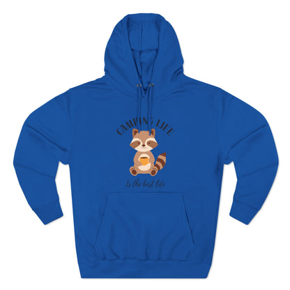 Three-Panel Fleece Hoodie Camping Life Caravan hoodie, Sunset Mountain Camping Shirts, Summer Vacation Camping Gifts, Camp Lover Friends Matching hoodie, Camping hoodie