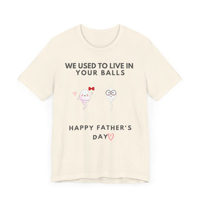 “HAPPY FATHER'S DAY” Jersey Short Sleeve Tee