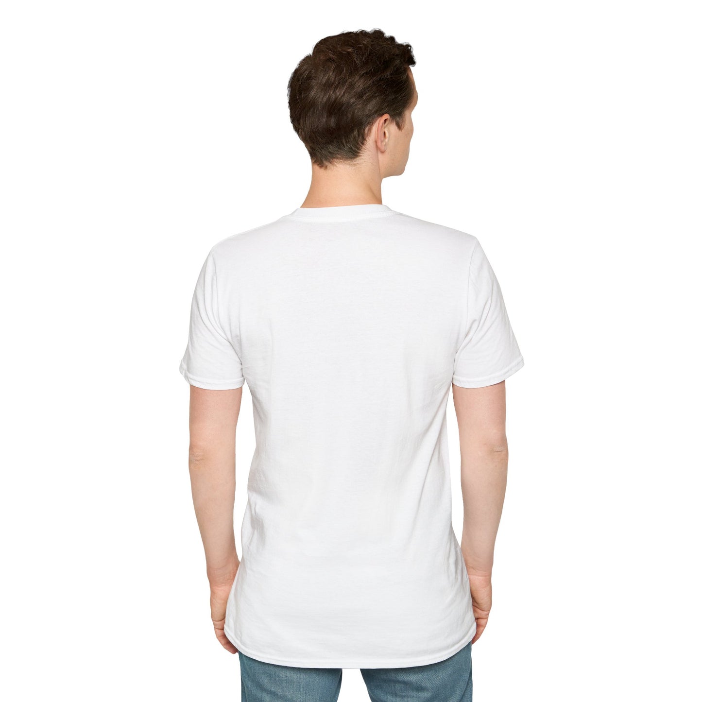 “Real Men” White Softstyle T-Shirt