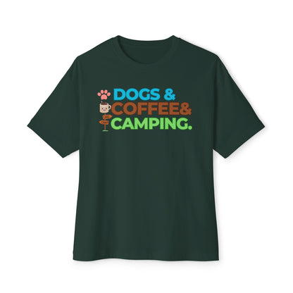 Dogs Coffee Camping Shirt, Camping Birthday Gift Tee, Dog Lover Shirt, Camper T-Shirt, Adventure Shirt, Vacation Shirt, Camping And Drinking