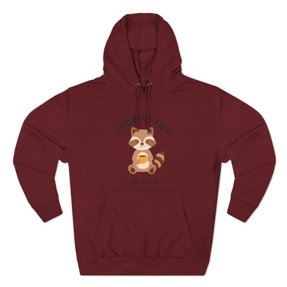 Three-Panel Fleece Hoodie Camping Life Caravan hoodie, Sunset Mountain Camping Shirts, Summer Vacation Camping Gifts, Camp Lover Friends Matching hoodie, Camping hoodie