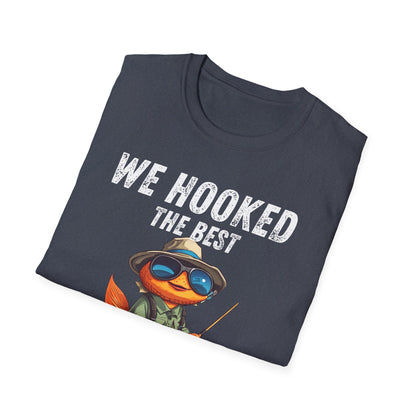“WE HOOKED THE BEST DAD” Softstyle T-Shirt