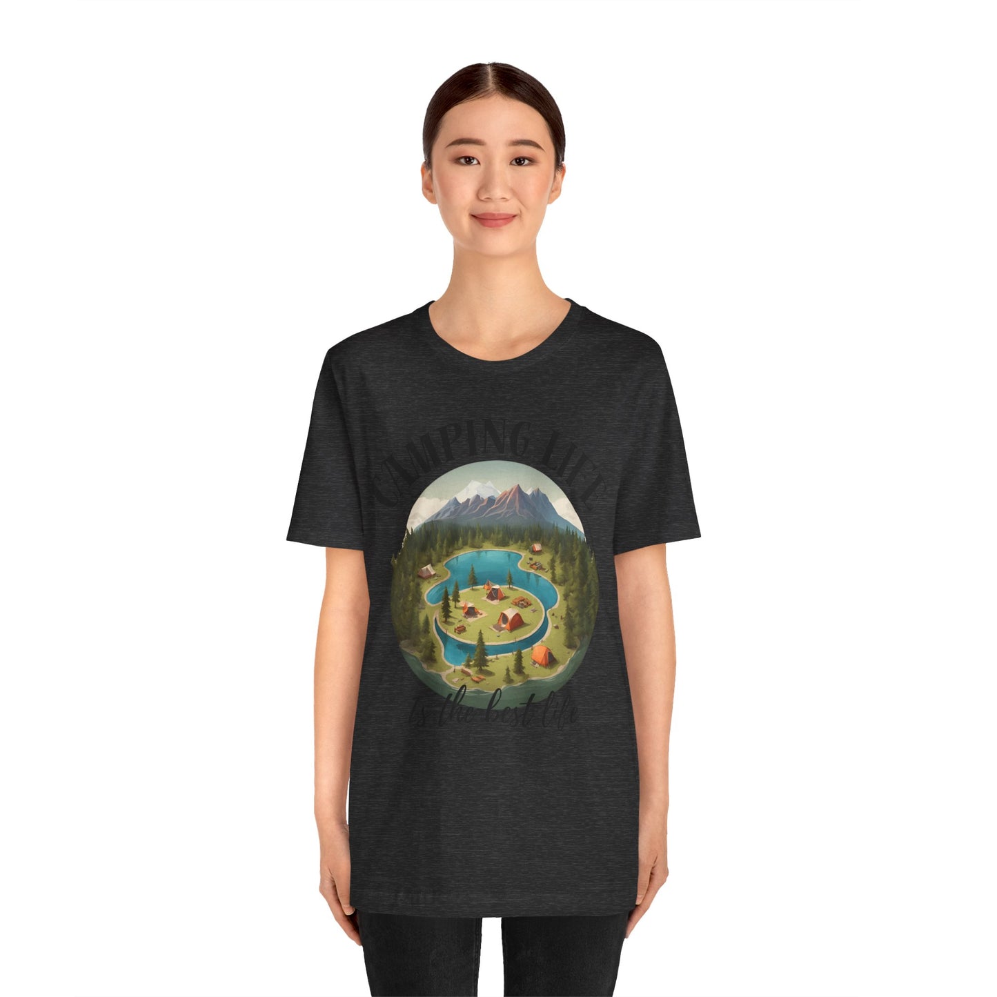 Camping Life Caravan Shirt, Sunset Mountain Camping Shirts, Summer Vacation Camping Gifts, Camp Lover Friends Matching Tee, Camping Tshirt