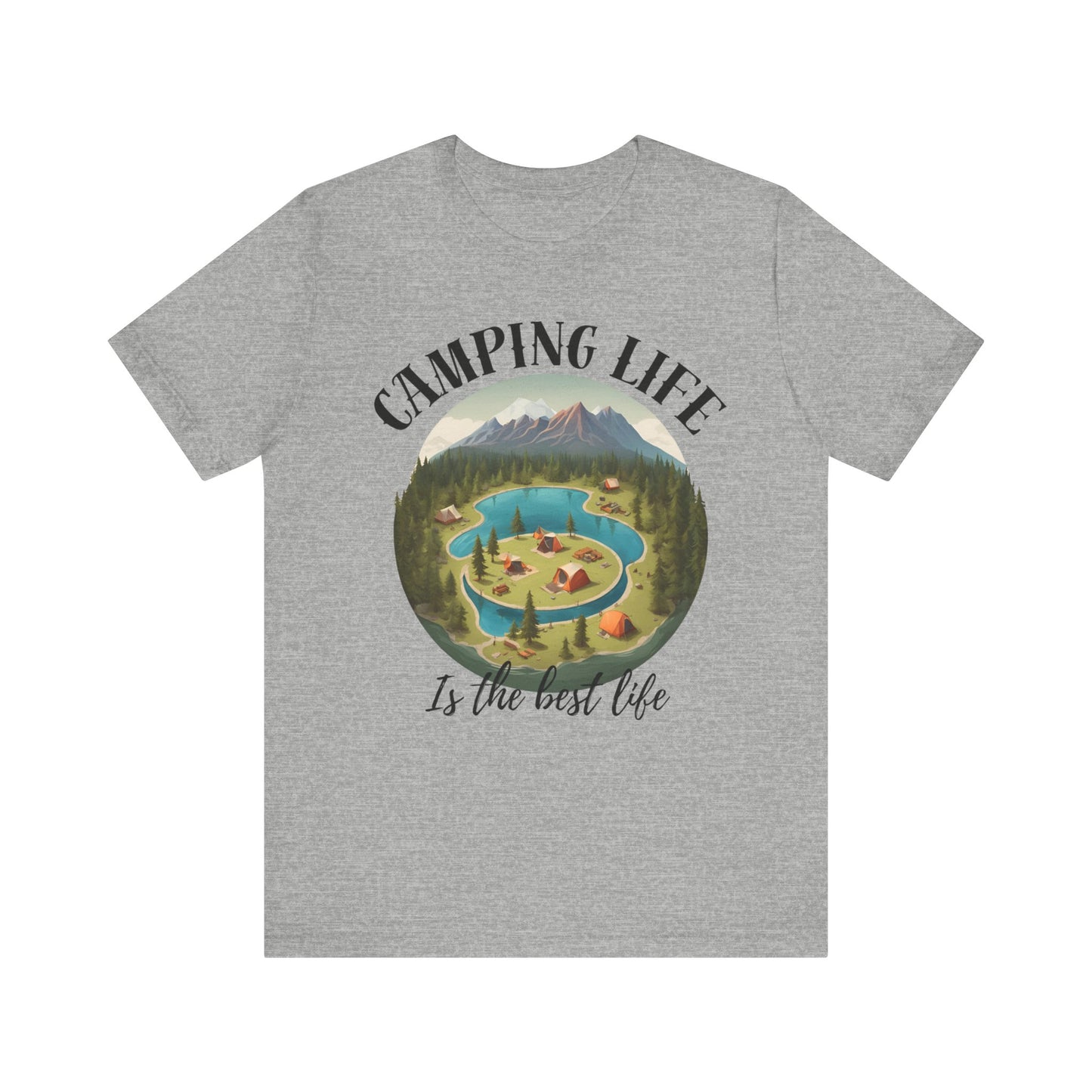 Camping Life Caravan Shirt, Sunset Mountain Camping Shirts, Summer Vacation Camping Gifts, Camp Lover Friends Matching Tee, Camping Tshirt