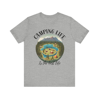 Camping Life Caravan Shirt, Sunset Mountain Camping Shirts, Summer Vacation Camping Gifts, Camp Lover Friends Matching Tee, Camping Tshirt