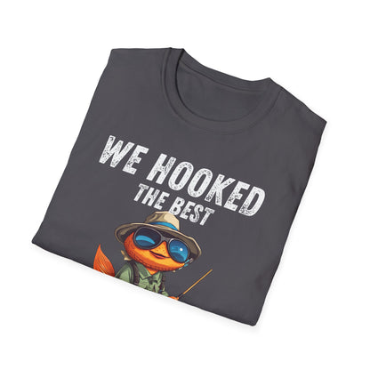 “WE HOOKED THE BEST DAD” Softstyle T-Shirt