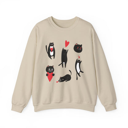 “Cat Love” Crewneck Sweatshirt