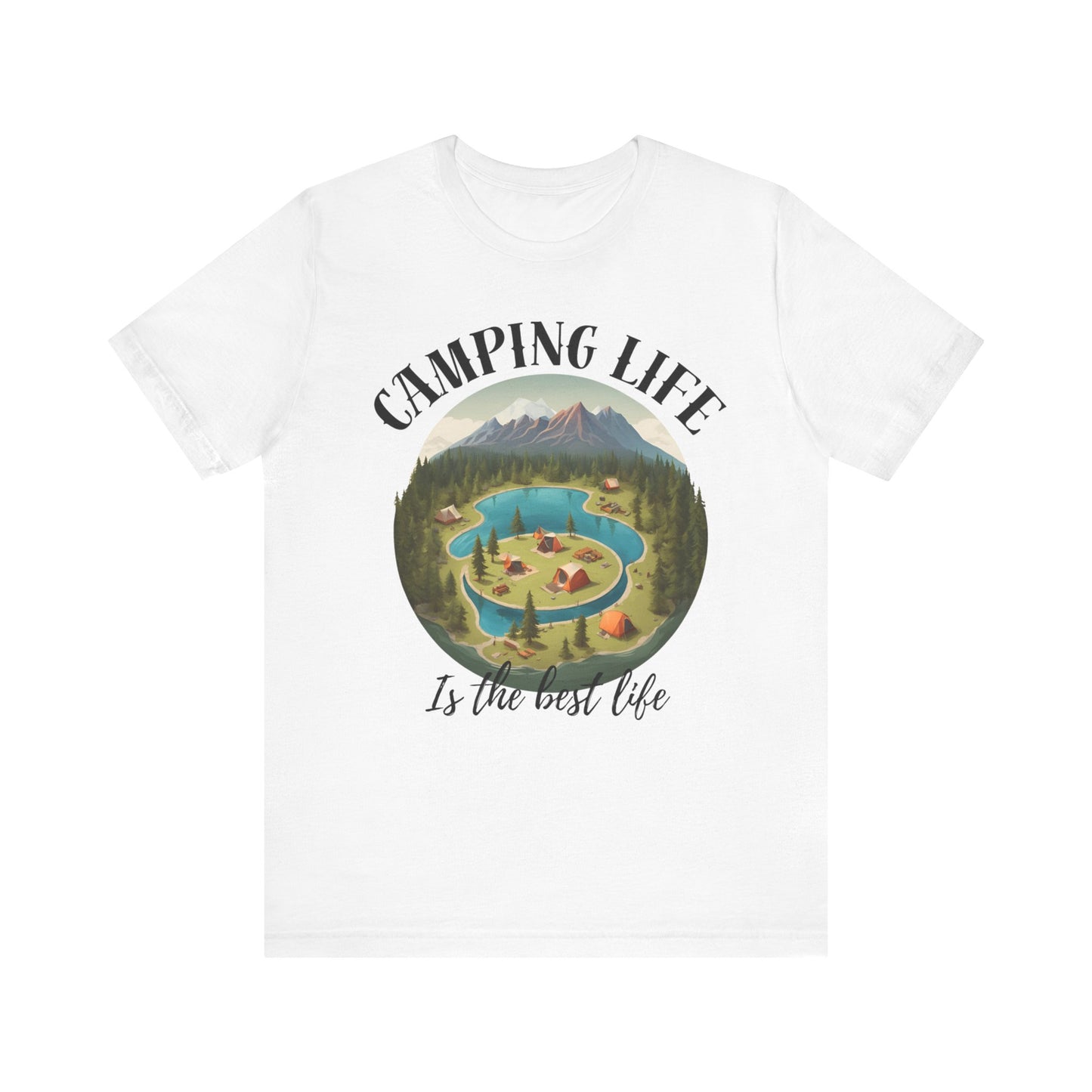 Camping Life Caravan Shirt, Sunset Mountain Camping Shirts, Summer Vacation Camping Gifts, Camp Lover Friends Matching Tee, Camping Tshirt