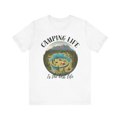 Camping Life Caravan Shirt, Sunset Mountain Camping Shirts, Summer Vacation Camping Gifts, Camp Lover Friends Matching Tee, Camping Tshirt
