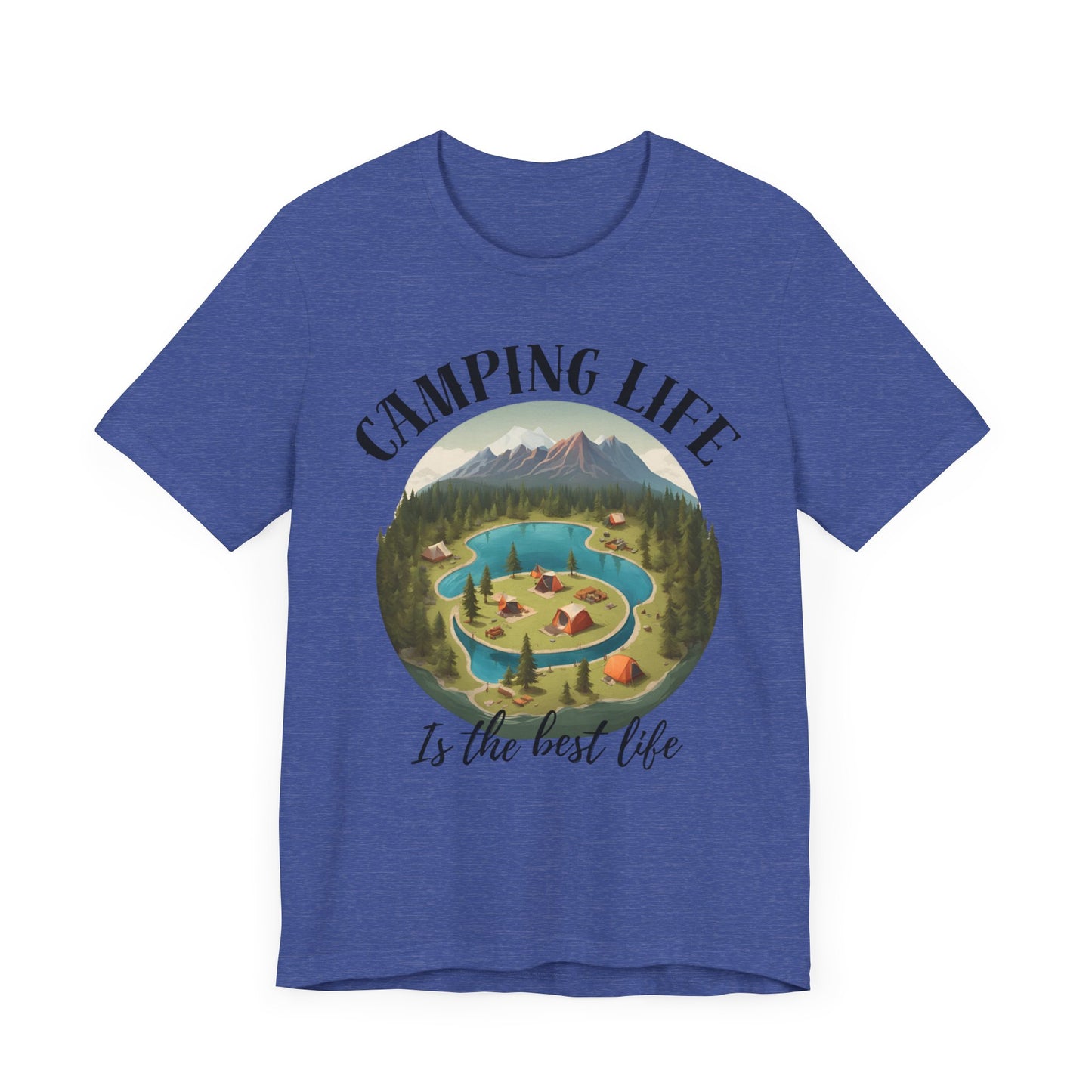 Camping Life Caravan Shirt, Sunset Mountain Camping Shirts, Summer Vacation Camping Gifts, Camp Lover Friends Matching Tee, Camping Tshirt