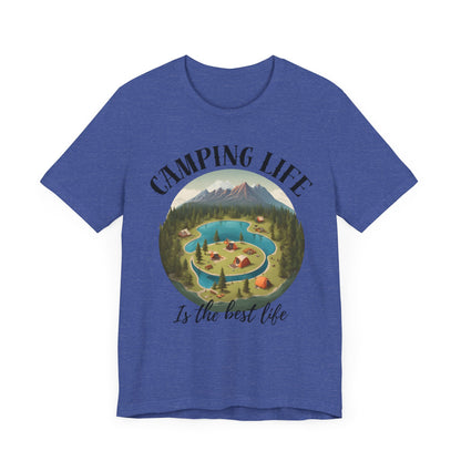 Camping Life Caravan Shirt, Sunset Mountain Camping Shirts, Summer Vacation Camping Gifts, Camp Lover Friends Matching Tee, Camping Tshirt