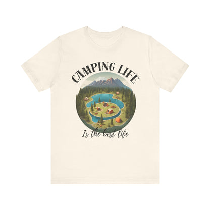 Camping Life Caravan Shirt, Sunset Mountain Camping Shirts, Summer Vacation Camping Gifts, Camp Lover Friends Matching Tee, Camping Tshirt